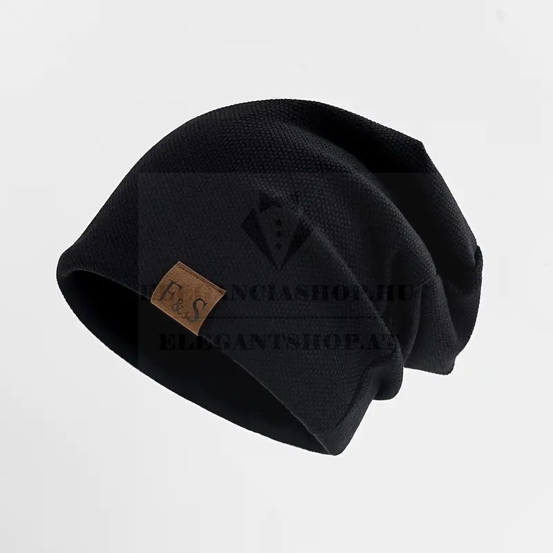                     Unisex beanie sapka - Fekete Férfi kalap, sapka